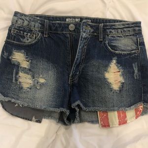 Mossimo, distressed American flag shorts 🇺🇸 size 7